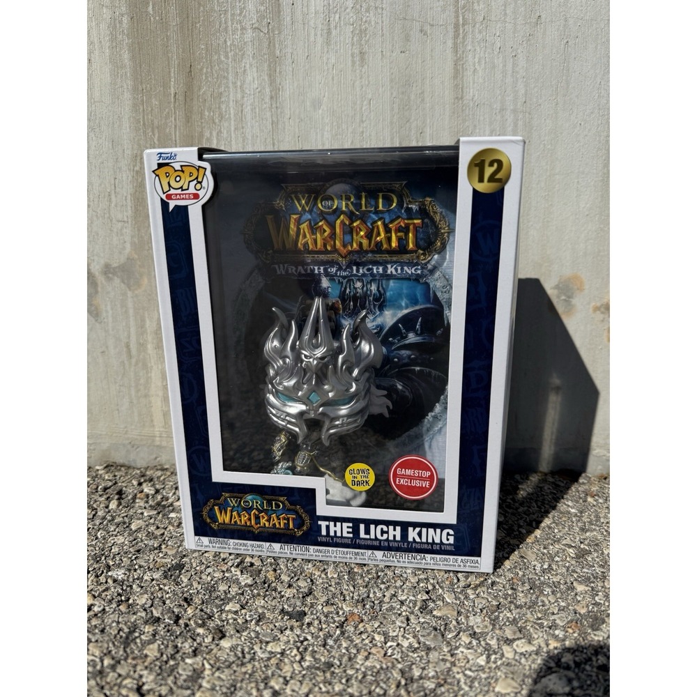 Funko Pop! World of Warcraft - Wrath of the Lich King Game Cover - Glow GameStop - Picture 1 of 4